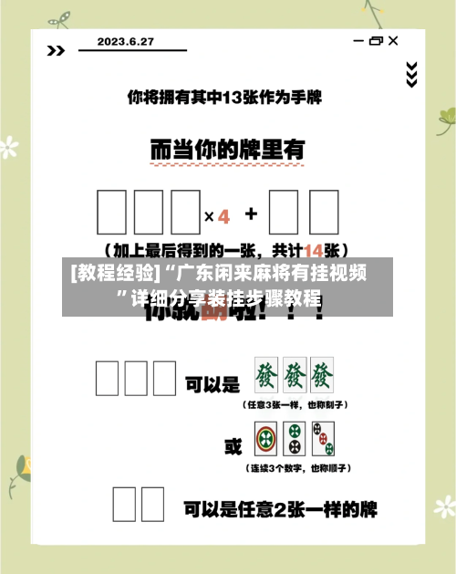 [教程经验]“广东闲来麻将有挂视频	”详细分享装挂步骤教程-第2张图片
