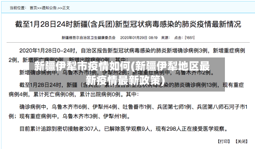 新疆伊犁市疫情如何(新疆伊犁地区最新疫情最新政策)-第2张图片