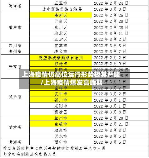 上海疫情仍高位运行形势极其严峻/上海疫情爆发高峰期-第1张图片