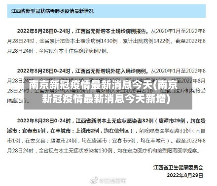 南京新冠疫情最新消息今天(南京新冠疫情最新消息今天新增)-第2张图片