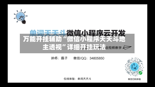 万能开挂辅助“微信小程序天天斗地主透视”详细开挂玩法-第3张图片