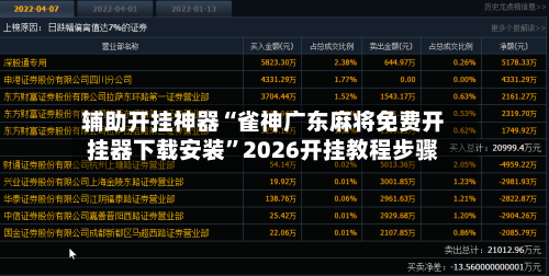辅助开挂神器“雀神广东麻将免费开挂器下载安装	”2026开挂教程步骤-第1张图片