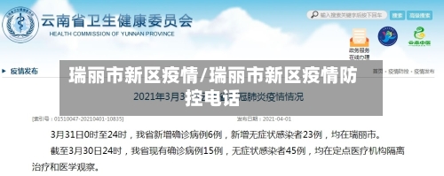瑞丽市新区疫情/瑞丽市新区疫情防控电话-第1张图片
