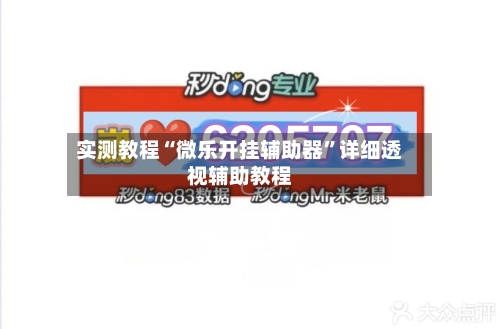 实测教程“微乐开挂辅助器”详细透视辅助教程-第1张图片