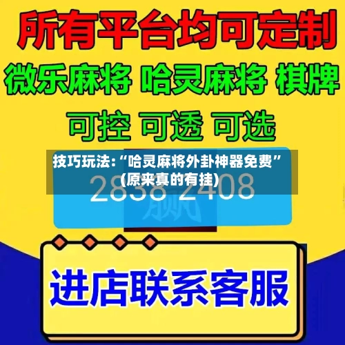 技巧玩法:“哈灵麻将外卦神器免费”(原来真的有挂)-第1张图片