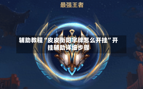 辅助教程“皮皮衡阳字牌怎么开挂”开挂辅助详细步骤-第3张图片