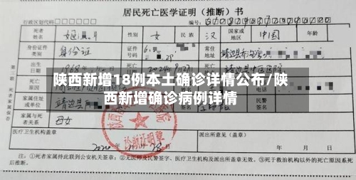 陕西新增18例本土确诊详情公布/陕西新增确诊病例详情-第1张图片