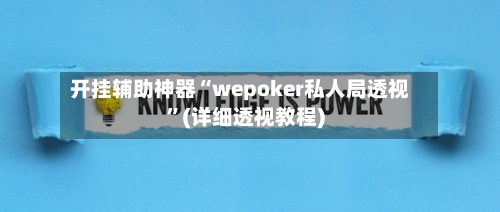 开挂辅助神器“wepoker私人局透视”(详细透视教程)-第3张图片