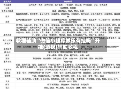教程辅助“微信小程序微乐有挂吗”开挂(透视)辅助教程-第1张图片