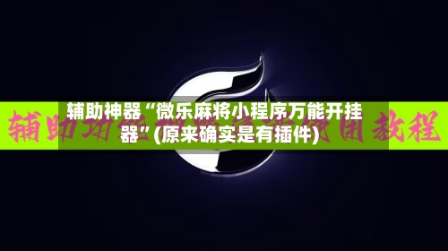 辅助神器“微乐麻将小程序万能开挂器”(原来确实是有插件)-第2张图片