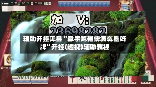辅助开挂工具“牵手跑得快怎么刷好牌”开挂(透视)辅助教程-第3张图片