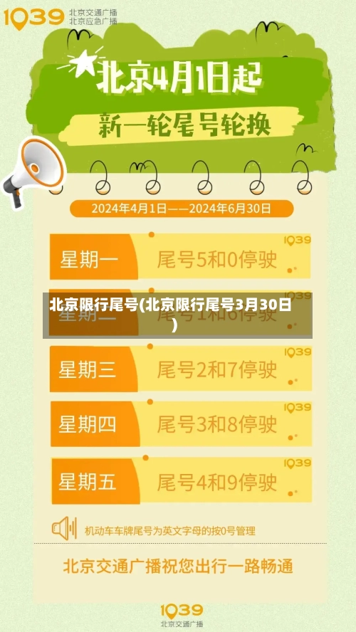 北京限行尾号(北京限行尾号3月30日)-第2张图片