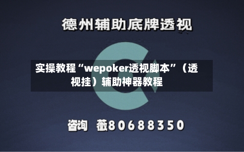 实操教程“wepoker透视脚本”（透视挂）辅助神器教程-第1张图片