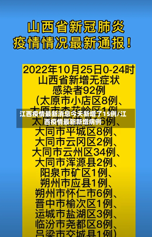 江西疫情最新消息今天新增了15例/江西疫情最新新增病例-第2张图片