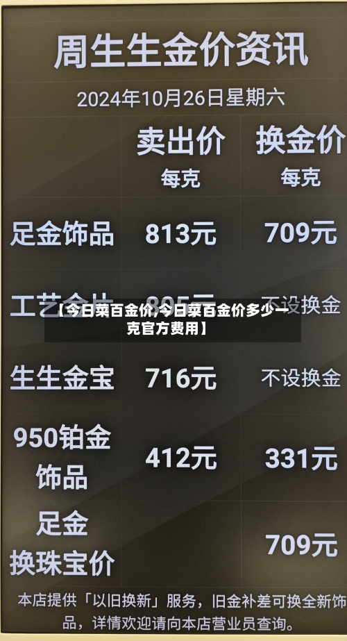 【今日菜百金价,今日菜百金价多少一克官方费用】-第2张图片