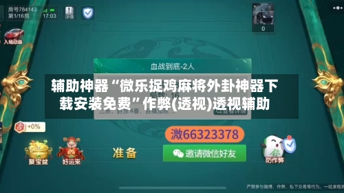 辅助神器“微乐捉鸡麻将外卦神器下载安装免费”作弊(透视)透视辅助-第2张图片