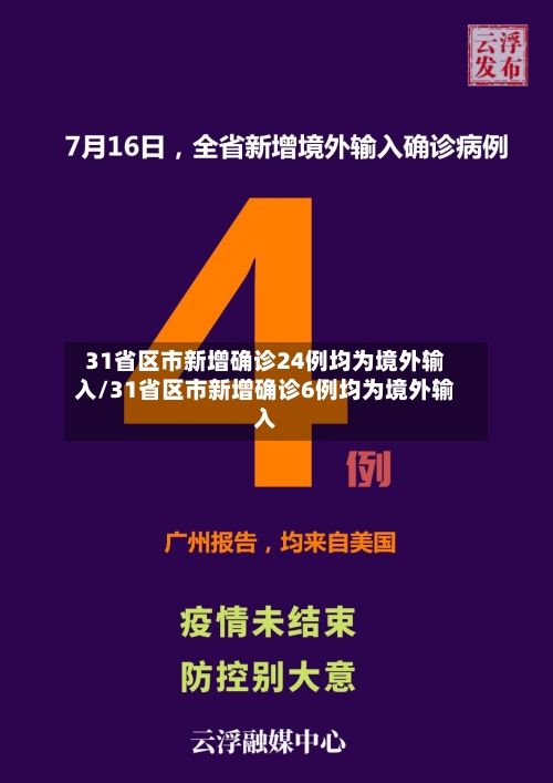 31省区市新增确诊24例均为境外输入/31省区市新增确诊6例均为境外输入-第2张图片
