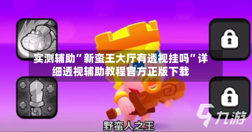 实测辅助”新蛮王大厅有透视挂吗”详细透视辅助教程官方正版下载-第1张图片