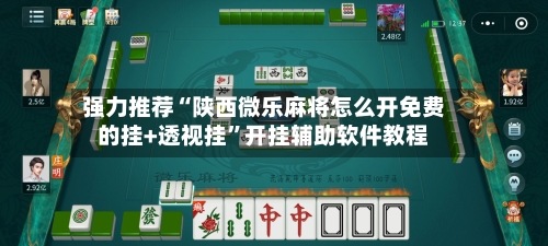 强力推荐“陕西微乐麻将怎么开免费的挂+透视挂	”开挂辅助软件教程-第1张图片
