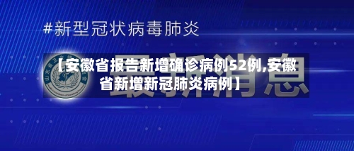 【安徽省报告新增确诊病例52例,安徽省新增新冠肺炎病例】-第2张图片