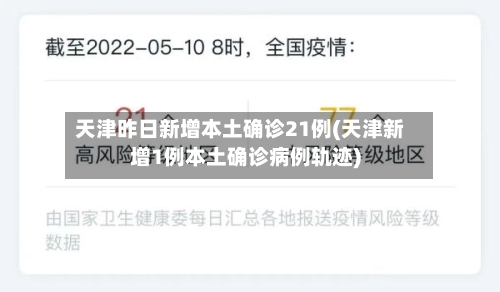 天津昨日新增本土确诊21例(天津新增1例本土确诊病例轨迹)-第1张图片
