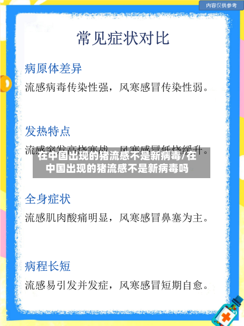 在中国出现的猪流感不是新病毒/在中国出现的猪流感不是新病毒吗-第2张图片