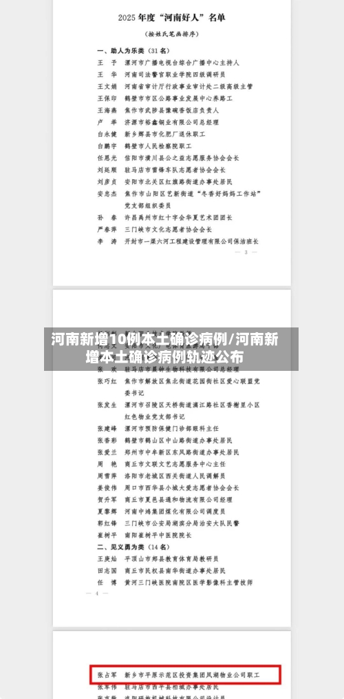 河南新增10例本土确诊病例/河南新增本土确诊病例轨迹公布-第2张图片