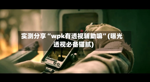 实测分享“wpk有透视辅助嘛”(曝光透视必备猫腻)-第1张图片