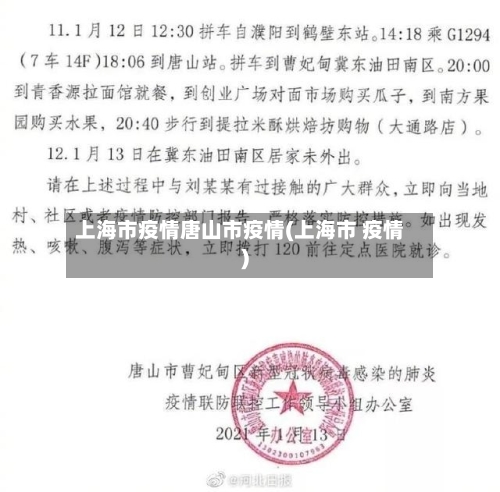 上海市疫情唐山市疫情(上海市 疫情)-第3张图片