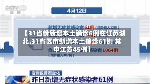 【31省份新增本土确诊6例在江苏湖北,31省区市新增本土确诊61例 其中江苏45例】-第3张图片