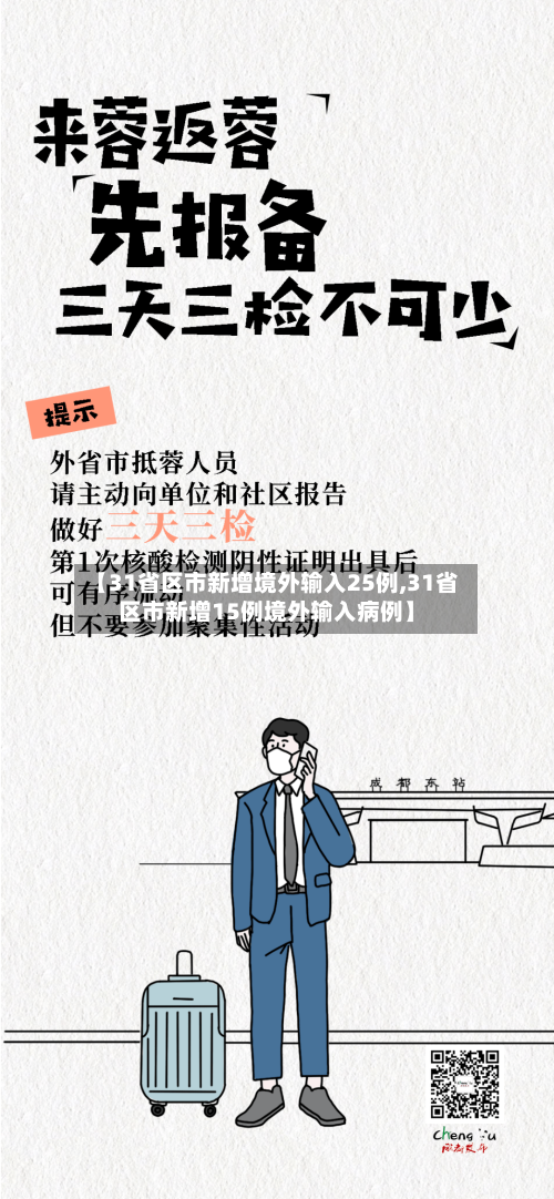 【31省区市新增境外输入25例,31省区市新增15例境外输入病例】-第1张图片
