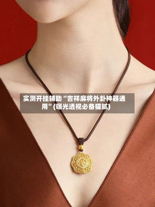 实测开挂辅助“吉祥麻将外卦神器通用”(曝光透视必备猫腻)-第2张图片