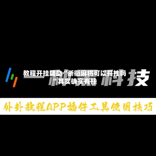 教程开挂辅助“浙衢麻将可以开挂吗”其实确实有挂-第2张图片