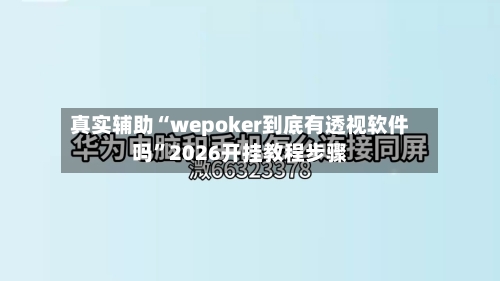 真实辅助“wepoker到底有透视软件吗”2026开挂教程步骤-第2张图片