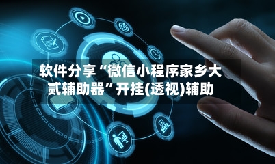 软件分享“微信小程序家乡大贰辅助器”开挂(透视)辅助-第2张图片