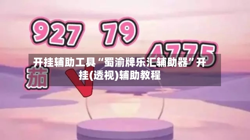 开挂辅助工具“蜀渝牌乐汇辅助器	”开挂(透视)辅助教程-第1张图片
