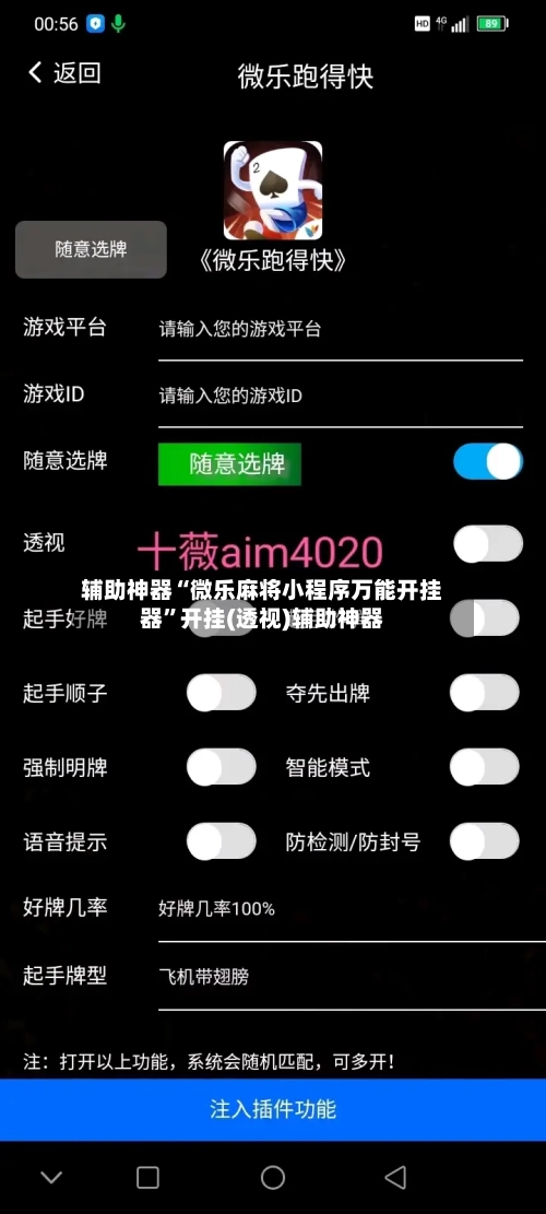 辅助神器“微乐麻将小程序万能开挂器”开挂(透视)辅助神器-第1张图片
