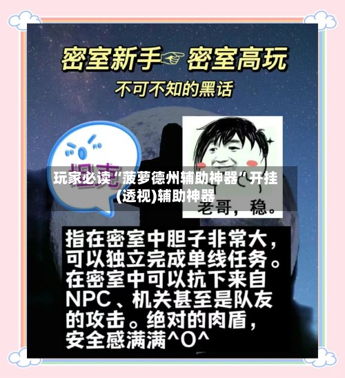 玩家必读“菠萝德州辅助神器”开挂(透视)辅助神器-第1张图片