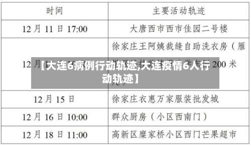 【大连6病例行动轨迹,大连疫情6人行动轨迹】-第2张图片