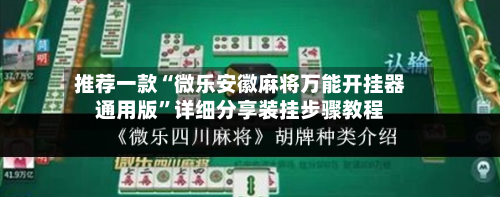 推荐一款“微乐安徽麻将万能开挂器通用版”详细分享装挂步骤教程-第3张图片