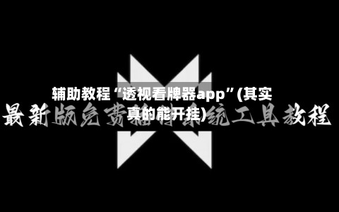 辅助教程“透视看牌器app”(其实真的能开挂)-第2张图片