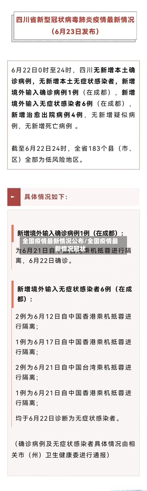 全国疫情最新情况公布/全国疫情最新情况冠状-第1张图片