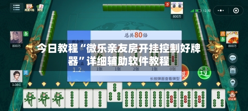 今日教程“微乐亲友房开挂控制好牌器”详细辅助软件教程-第3张图片