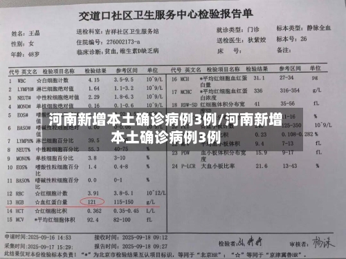 河南新增本土确诊病例3例/河南新增本土确诊病例3例-第2张图片