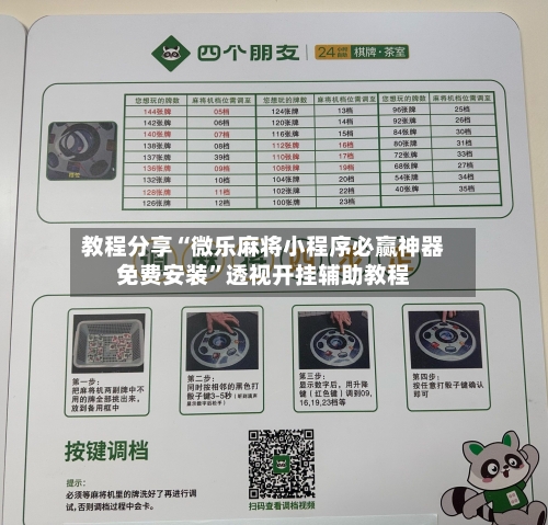 教程分享“微乐麻将小程序必赢神器免费安装”透视开挂辅助教程-第1张图片