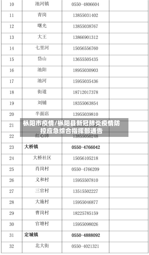 枞阳市疫情/枞阳县新冠肺炎疫情防控应急综合指挥部通告-第3张图片