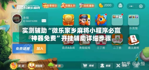 实测辅助“微乐家乡麻将小程序必赢神器免费	”开挂辅助详细步骤-第2张图片
