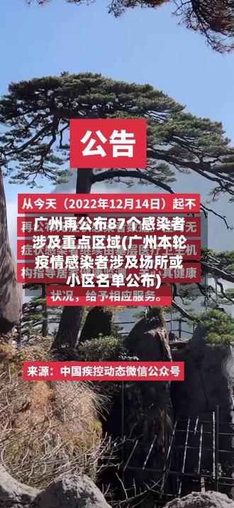 广州再公布87个感染者涉及重点区域(广州本轮疫情感染者涉及场所或小区名单公布)-第1张图片