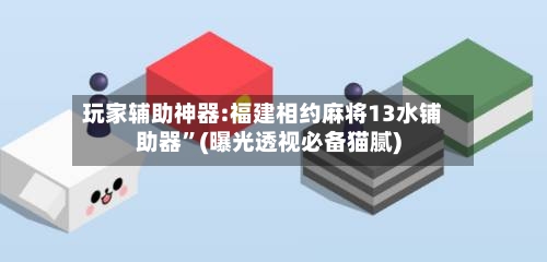 玩家辅助神器:福建相约麻将13水铺助器”(曝光透视必备猫腻)-第2张图片