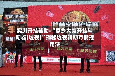 实测开挂辅助:“家乡大贰开挂辅助器(透视)”揭秘透视辅助万能挂用法-第2张图片